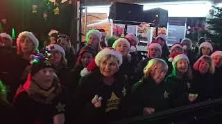 WHAT CHRISTMAS MEANS TO ME Rock Choir at Birkdale Lights Switch On 1st December 2024 [upl. by Debora]