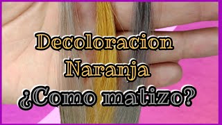 Decoloración Naranja como matizar  Lilyymakeuup [upl. by An]