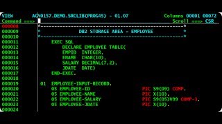 IBM MVS  Editing compiling and executing a Cobol program  M2 [upl. by Eiclek]