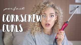 Perfect CORKSCREW CURLS  ALL you need to know [upl. by Eitnom]