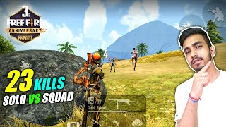 23 KILLS WITH NEW CHARACTERS  FREE FIRE 3rd ANNIVERSARY SPECIAL GAMEPLAY [upl. by Frederica]