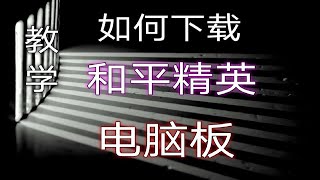 【老源】 教学手游下载 和平精英 电脑版 [upl. by Aremmat137]