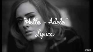 Hello  Adele LyricsLetra [upl. by Entroc]