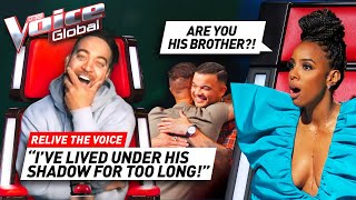 Would Coach Guy recognize his own BROTHER on The Voice  Relive The Voice [upl. by Selda648]