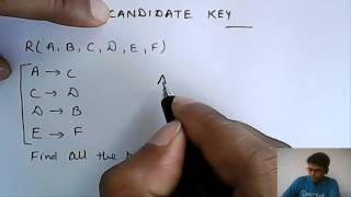 Finding Candidate Key  Database Management System [upl. by Laurianne]