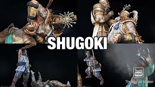 Shugoki All Executions– For Honor [upl. by Atinreb491]