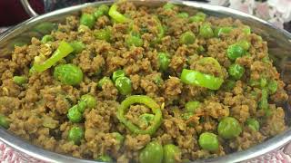 How To Make Keema Matar Recipe • Matar Keema Curry Recipe • Mutton Keema Recipe • Mince Curry Recipe [upl. by Avirt]