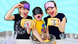 CILLA amp MADDY CHEATED Blindfolded Slime Challenge [upl. by Yelena371]