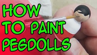 How to paint Pegdolls Tips and Tricks [upl. by Atiuqcaj254]