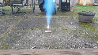 Potassium chlorate and hexamine rocket test [upl. by Acisse850]