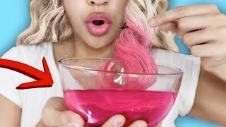 DIY DIP ON Hair Dye How To Color Hair Using PAPER [upl. by Britt502]