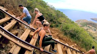 KOKO HEAD CRATER RAILWAY TRAIL  FULL HIKE  HAWAII [upl. by Harvie]