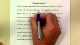 How to write a body paragraph [upl. by Nemlaz970]