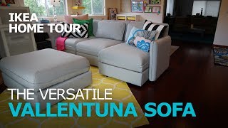 Smart and Durable VALLENTUNA Sectional Sofa  IKEA Home Tour [upl. by Llebpmac]