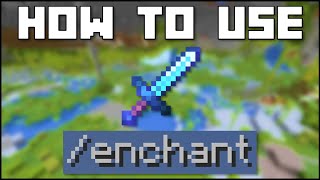 Minecraft  How To Use The enchant Command JavaBedrock [upl. by Lapo]