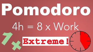 Pomodoro Technique 8 x 25 min  Study Timer 4 h [upl. by Dmitri629]