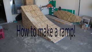 DIY how to build a wooden BMXMTBbike ramp [upl. by Ytsirhk982]