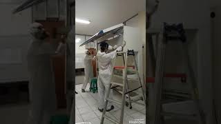 Replacing hepa filter biosafety cabinet [upl. by Akfir]