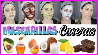 5 Mascarillas Caseras para tener la PIEL PERFECTA Y BONITA SIN ACNÉ Y SIN MARCAS  NatyGloss [upl. by Notla]