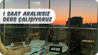 1 Saat Aralıksız Ders Çalış  Gün Batımı ve Motivasyon Artırıcı Müziklerle ✍🏻 [upl. by Eceinwahs]