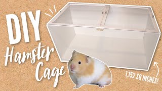 Building a NEW DIY Hamster cage [upl. by Eixela]