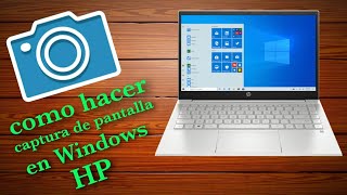 como hacer captura de pantalla en laptop hp Windows 10💻  MUY FÁCIL 2021 [upl. by Koralie747]