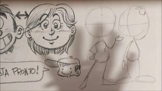 APRENDER A DIBUJAR CUERPO FEMENINO EN CARICATURA [upl. by Accever]