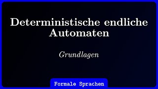 Deterministische endliche Automaten DEADFA [upl. by Lenard]