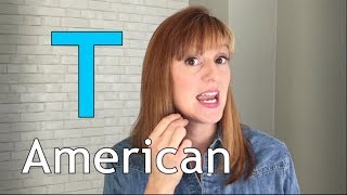 American Accent Training  American T  Flap T [upl. by Refynnej]