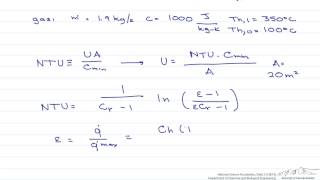 NTU Effectiveness CounterFlow Heat Exchanger [upl. by Ashil]