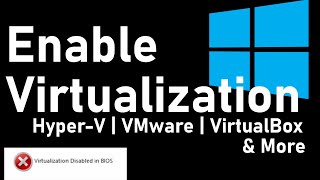 How To Enable Virtualization in BIOS VTX  AMDV Windows 10 [upl. by Thetisa]