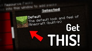 How To Get The DEFAULT Minecraft TEXTURE PACK [upl. by Naruq]