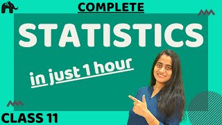 Statistics Class 11 Maths  in Hindi [upl. by Anitnatsnoc]