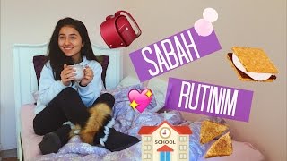 OKUL SABAH RUTİNİM Vlog  İrem Çalhan [upl. by Ibur]