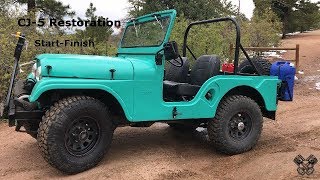 1965 Jeep CJ5 Restoration Full Video [upl. by Annairda]