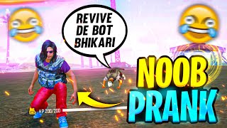 Best Noob Adam Prank with Random Players 😂 must watch  Garena Free Fire [upl. by Teerell]