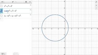 How to draw a circle using DESMOS [upl. by Averill]