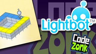 Lightbot on iPad  Level 3 Loops  Teaching Kids to Code [upl. by Ailbert978]