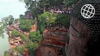 Leshan Giant Buddha Sichuan China Amazing Places 4K [upl. by Caty]