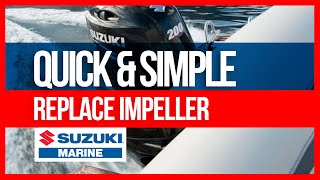 Suzuki Outboard  Replace Impeller  Quick amp Simple [upl. by Kotta785]