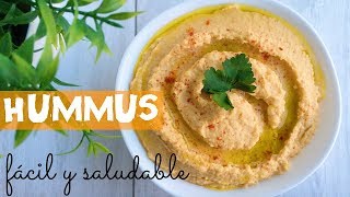 ¡ HUMMUS fácil y saludable [upl. by Alpert]