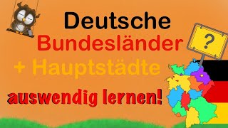 deutsche Bundesländer und Hauptstädte lernen [upl. by Allare]