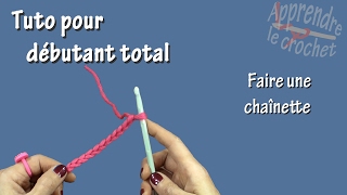 Tuto crochet pour débutant total  Chaînette [upl. by Eedyak606]