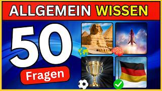 Das große Allgemeinwissen Quiz mit 50 Fragen [upl. by Nnaylrebmik522]