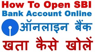 How to Open SBI Account Online Step By Step Process Opening Bank Account Online In SBI Hindi [upl. by Kciredorb]