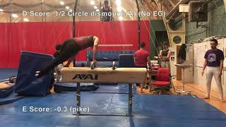 Pommel Horse  NAIGC Developmental  Judged Routine [upl. by Anna697]