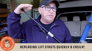 Replacing Lift Struts Quickly amp Easily [upl. by Foy763]