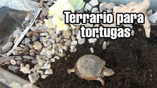 Como hacer Terrario para tortugas  Casa para tortugas [upl. by Arahc]