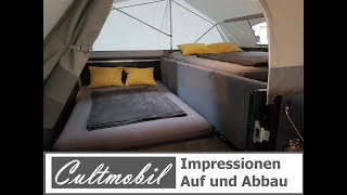 Cultmobil Klappcamper Impressionen  Aufbau und Abbau UNGESCHNITTEN TPV Böckmann Faltcaravan [upl. by Gracie]