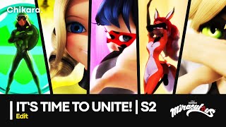 MIRACULOUS  GROUP TRANSFORMATION — Season 2 Generation Queen Bee Carapace Rena Rouge CN LB [upl. by Aetnahs]